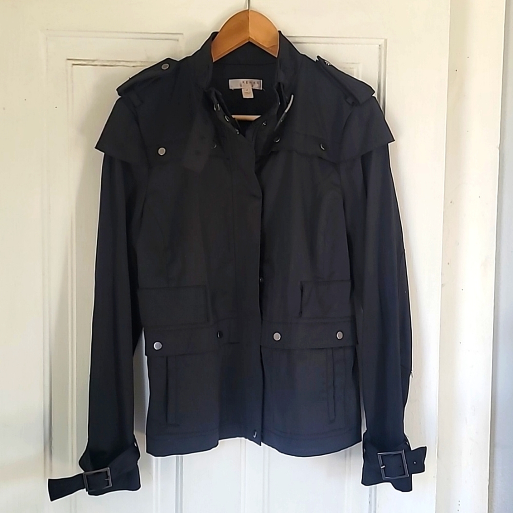 Kenar Satin Finish Cargo Jacket
